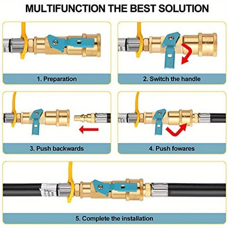 12 Low Pressure RV Propane Hose with Quick-Connect Fitting - Safe & Durable for Blackstone Tabletop Grill, Perfect BBQ & Grill Accessories for Outdoor Cooking Adventures, Fits 17 & 22 Models