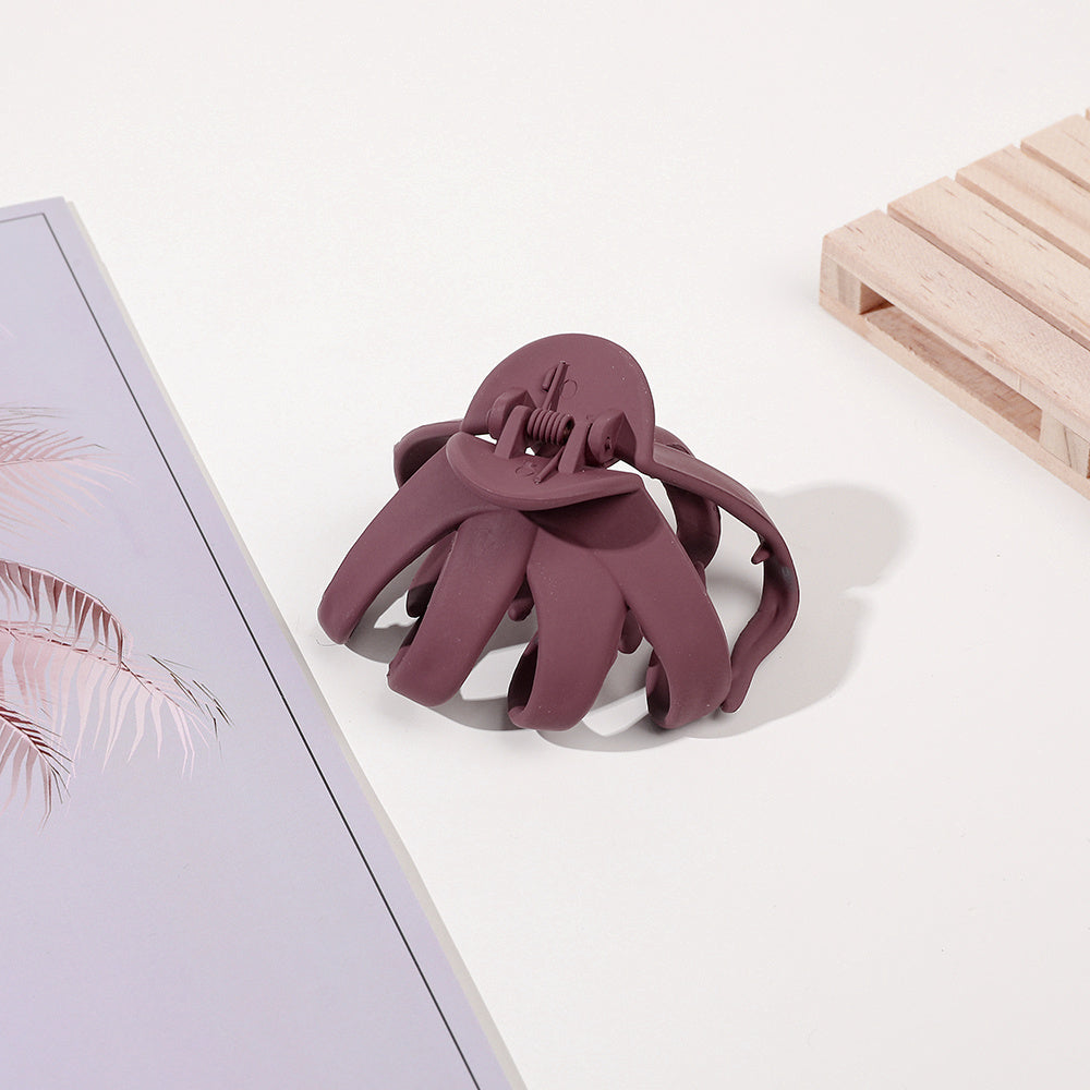 9pcs/4pcs/1pc Frosted Octopus Hair Clip