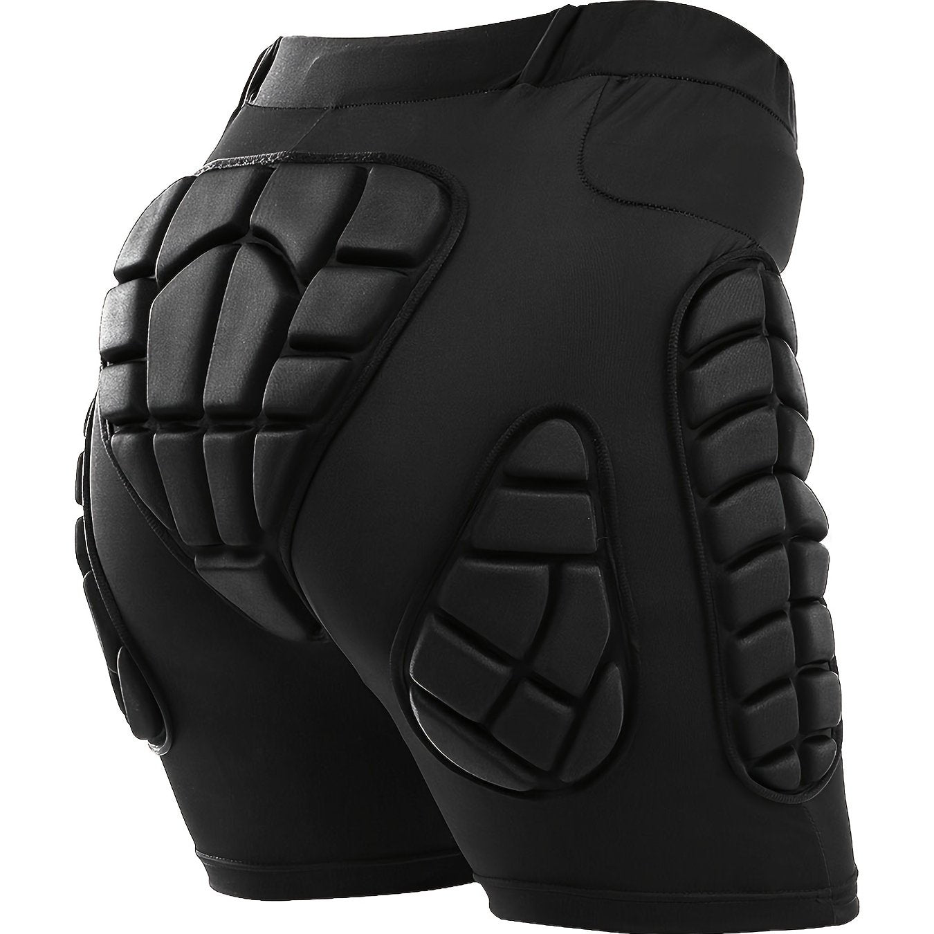 Atmungsaktive VEPAUS 3D-gepolsterte Shorts für Eishockey, Snowboarden, Gymnastik und Rollschuhlaufen – feuchtigkeitsableitend, flexibel, hochelastisches Polyester-Strickgewebe, normale Passform, Sportbekleidung für alle vier Jahreszeiten