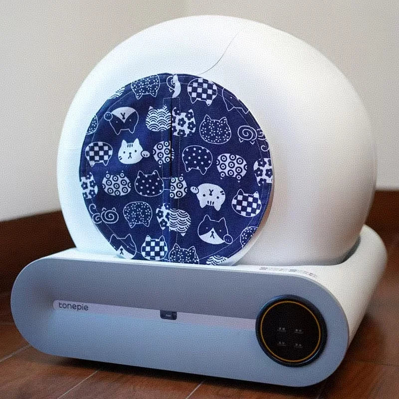Cat Litter Box Odor Proof Dust-proof Cartoon Door Curtain Matching Curtains Pet Products for TONEPIE Automatic Self-cleaning Box