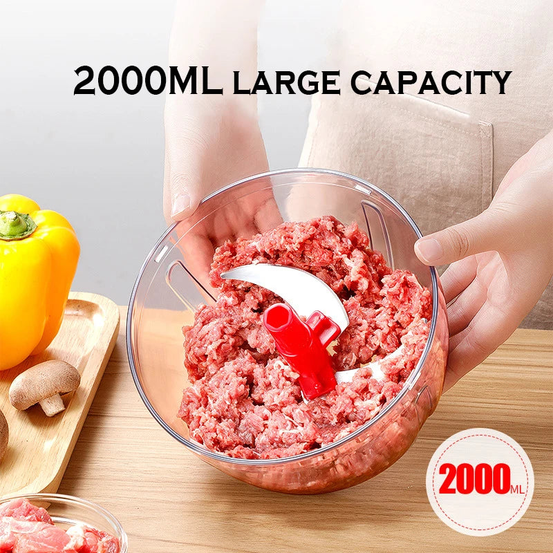 Manual Meat Grinder Multi-function Vegetable Cutter Garlic Shredder Meat Grinder Household Meat Mincer Vegetable Chopper