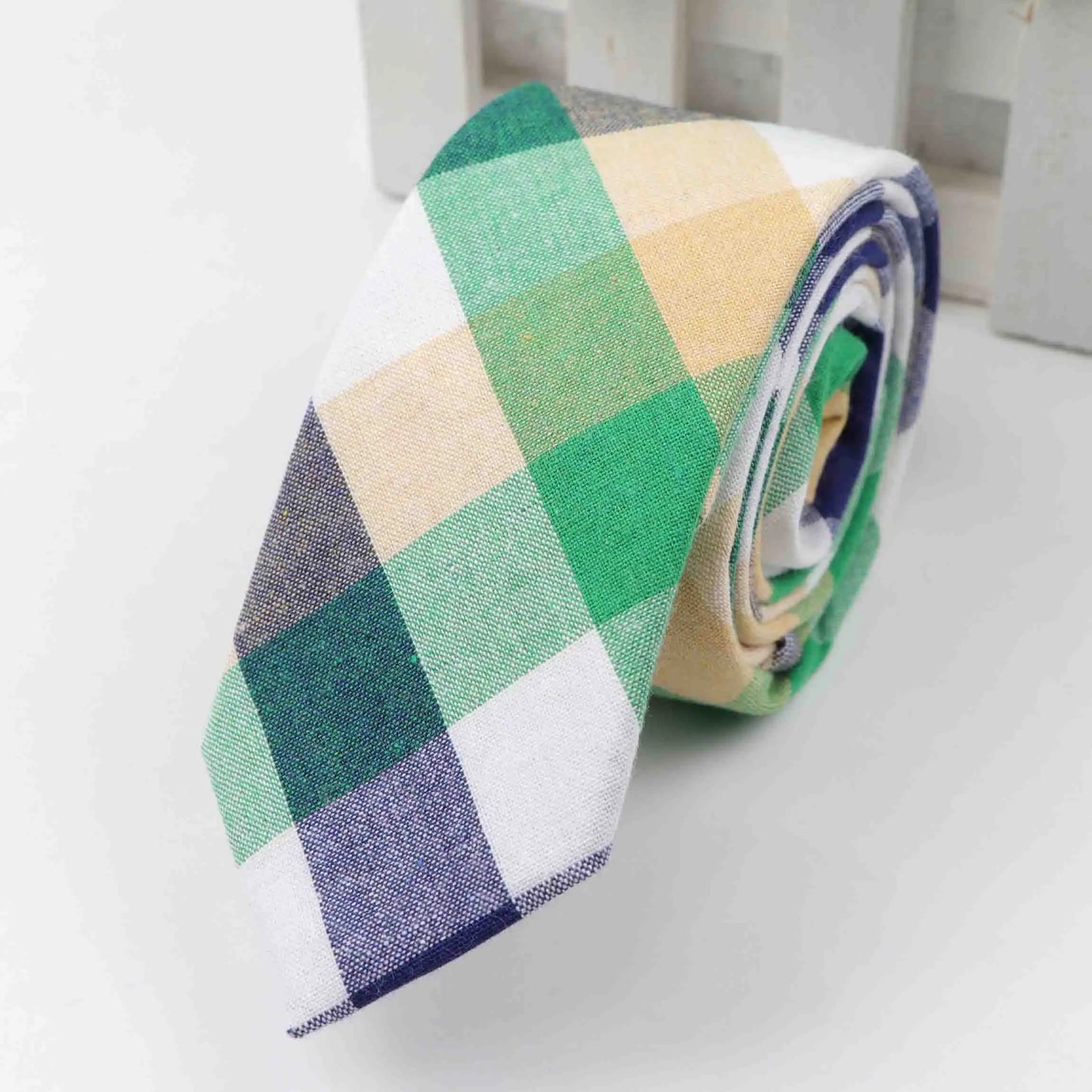 Fashion Tie Classic Men's Plaid Necktie Casual Tartan Suit Bowknots Ties Male Cotton Skinny Slim Ties Colourful Cravat