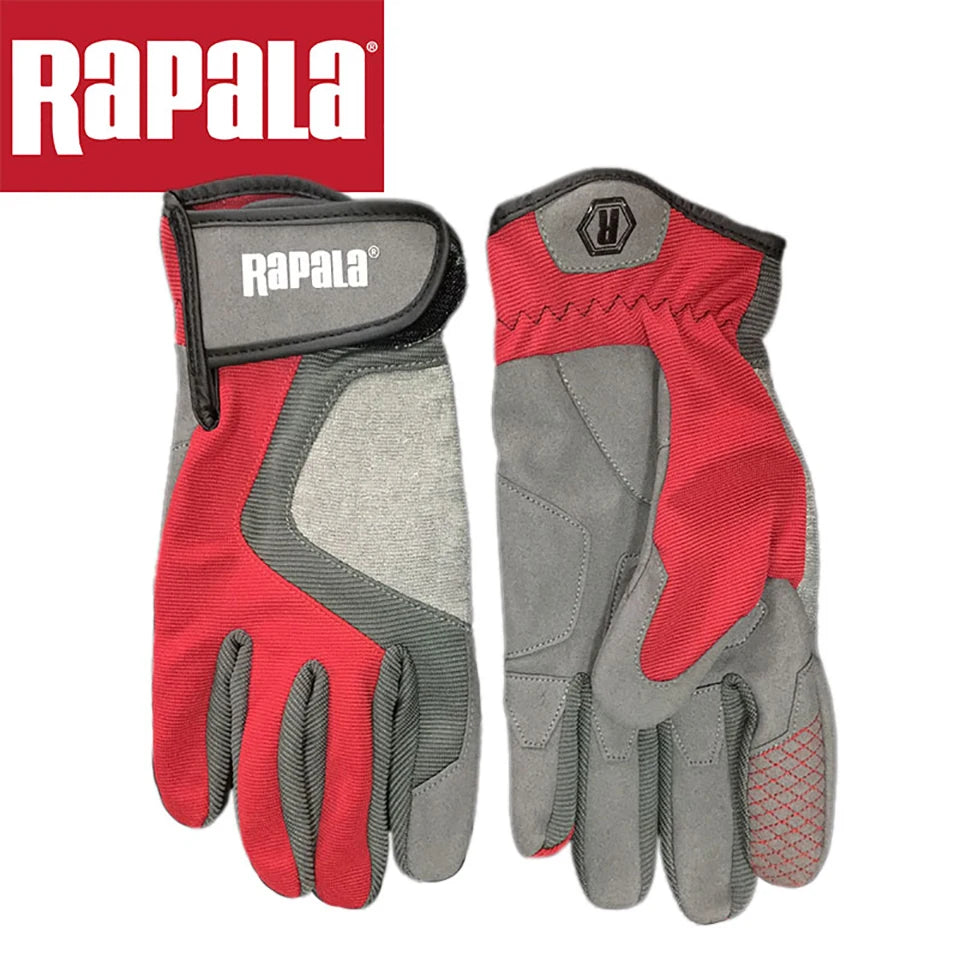 RAPALA Fishing gloves Full finger/Half finger gloves for fishing Comfort fabrics Anti-Slip Fishing fingerless gloves