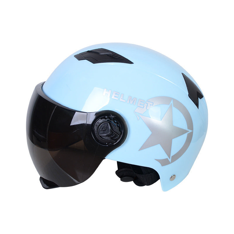 Harley Helmets Printing Advertising Helmets Four Seasons Sunscreen Helmets Thickened Men's and Women's Half Helmets Motorcycle Electric Vehicle Helmets