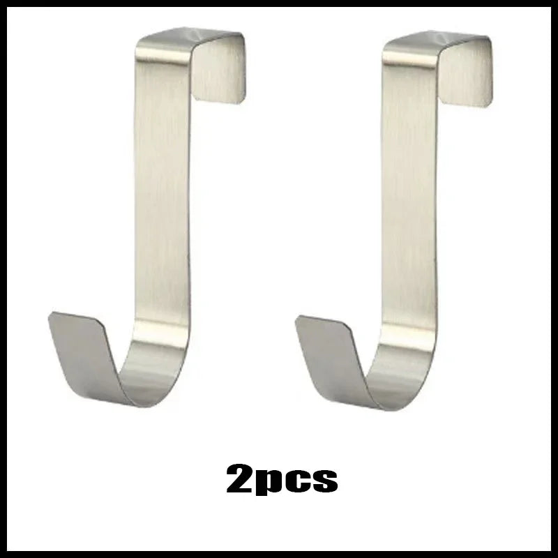 S-Shaped Metal Hook Cabinet Door Hanging Rack Gadgets Holders Desk Shelves Kitchen Utensils Storage Organizer Bathroom Accessori