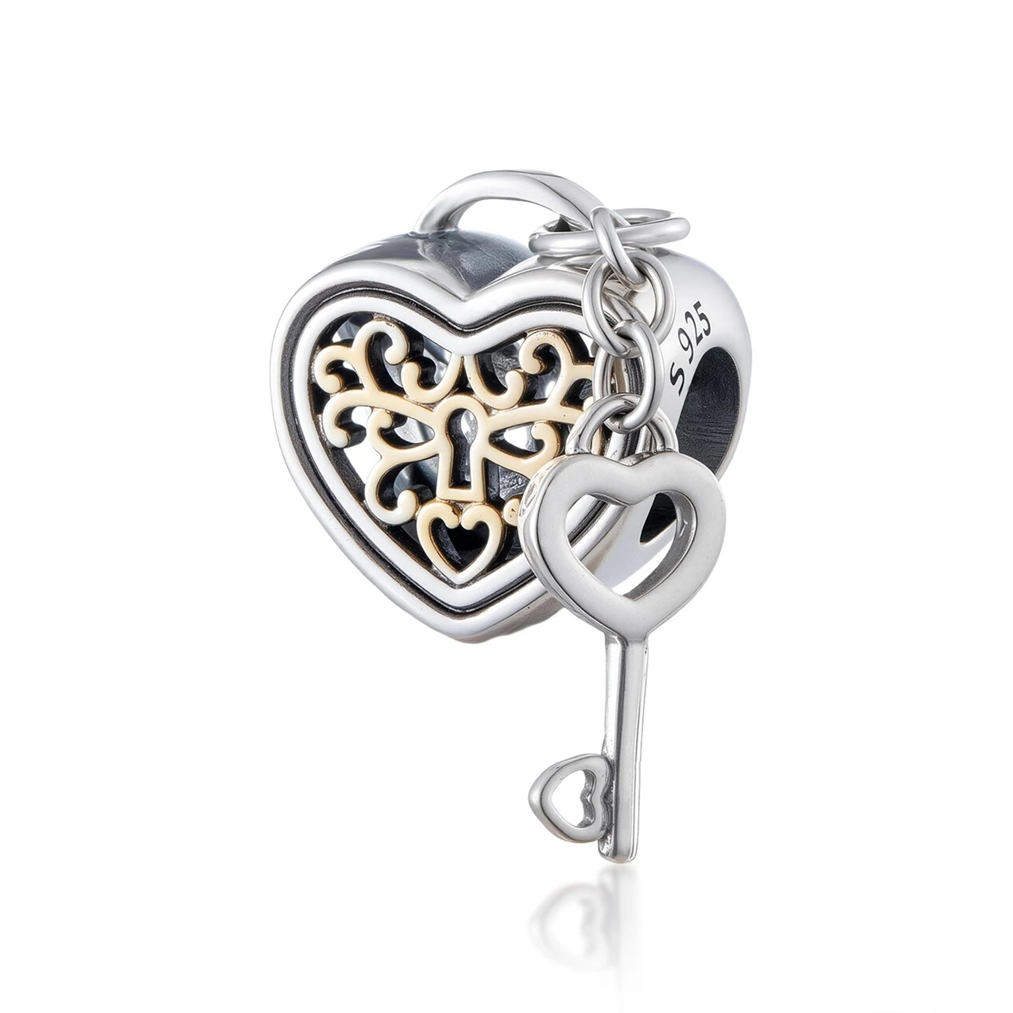 New 925 Sterling Silver Heart Number Charms Fit Original Europeans Bracelet Love Angel Wings Globe DIY Jewelry Gift for Women