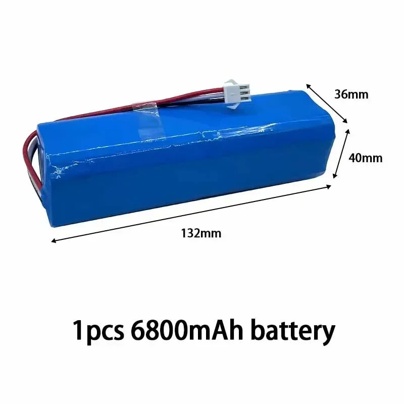2026 100% NEW For Xiaomi 14.4V lithium battery 2P4S battery 5200mAh 6500mAh 12800mAh Viomi S9 Lydsto R1 Roadmi Eve Plus