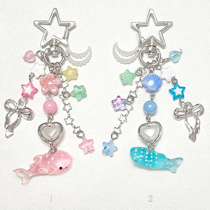 Shark keychain fairy core bag charm 1pcs