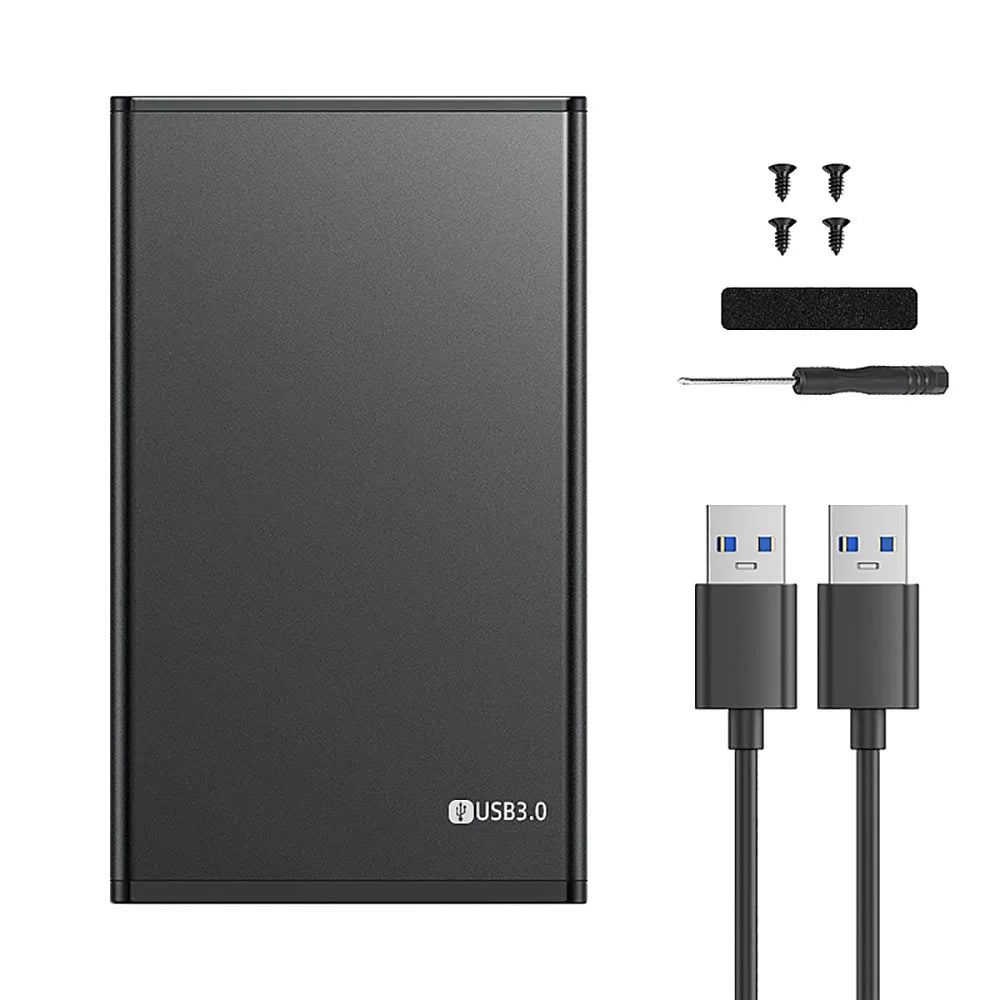Kebidumei USB 3.0 To 2.5 Inch Hard Drive Case SATA HDD SSD Enclosure 5Gbps External Hard Drive Disk Aluminum Box for PC Laptop