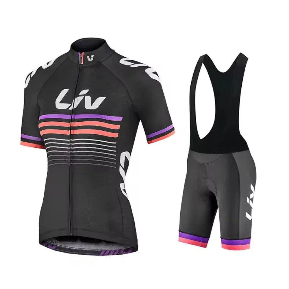 Liv New Women Cycling Shorts Set 2025 Cycling Jersey Bike Clothing Suit Liv Team Version Racing Suit Roupa Ciclismo Feminine