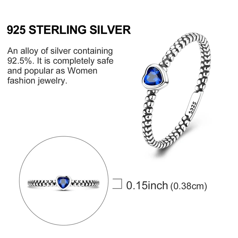 Hot Sale 925 Sterling Silver Ring Eye Plam Frefly Stars Heart Rings For Wedding Women Girls Jewelry Anniversary