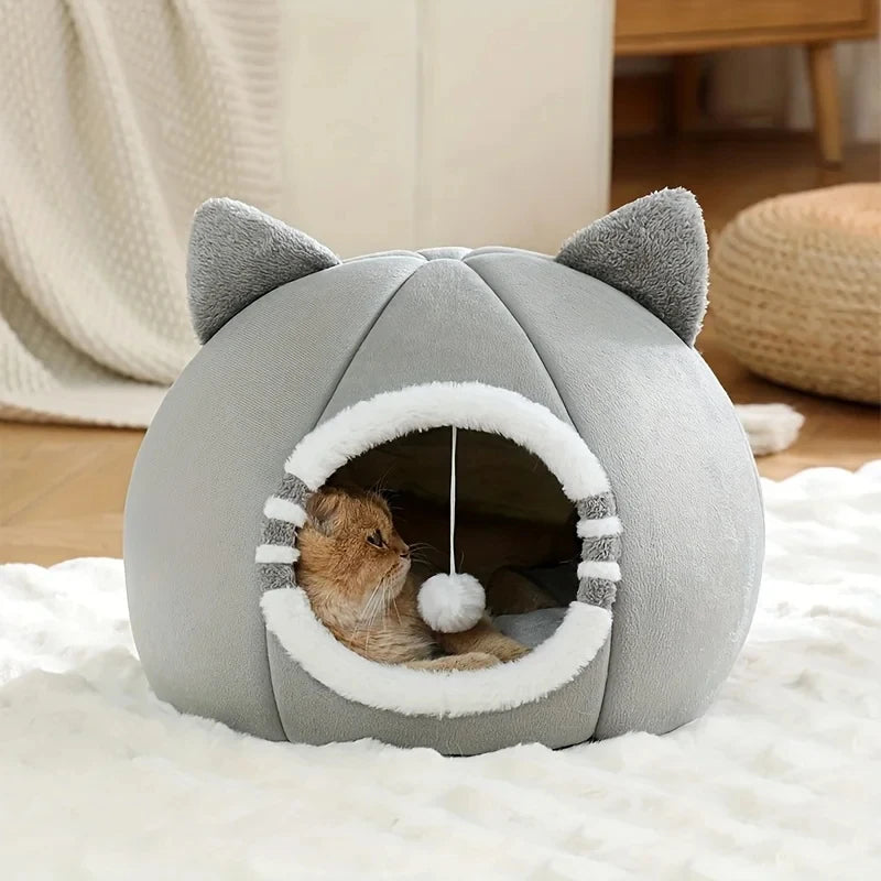 Deep Sleeping Cat Bed Cave Nest With Soft Mat Bed For Cats Pet Products Bag Sofa Pet House Dog Basket Tent Bearded Cama Para