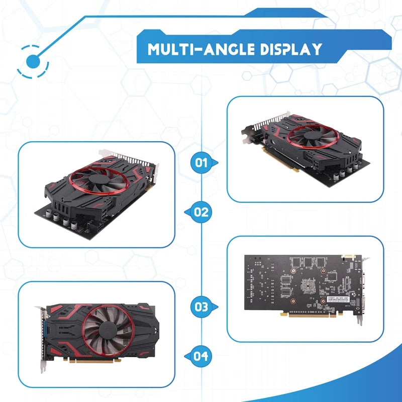 Supernew GTX 550Ti 4GB GDDR5 Computer Graphic Card Gaming Video Cards for PCI-Express 2.0 Computer Separate Game Video Card