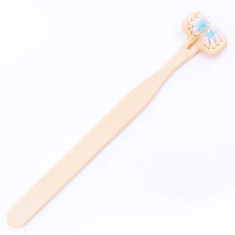 Dog Toothbrush Double Sided Pet Toothbrush Set Oral Care Double Head Toothbrushes 2PCS Set for Dog Teeth Cleaning Pet Products