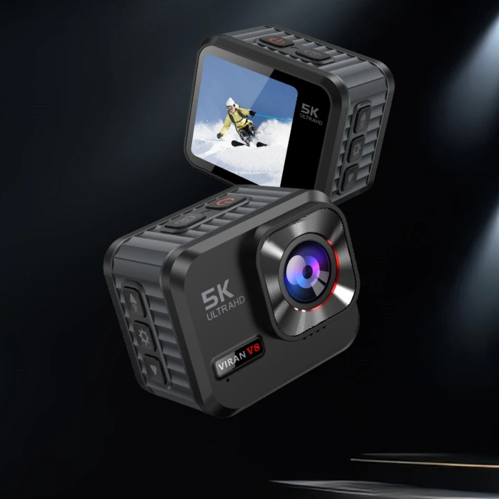 Action Camera 5K30fps Touch Screen EIS 30M Waterproof Zoom WIFI Camera With Remote Control Action Cam