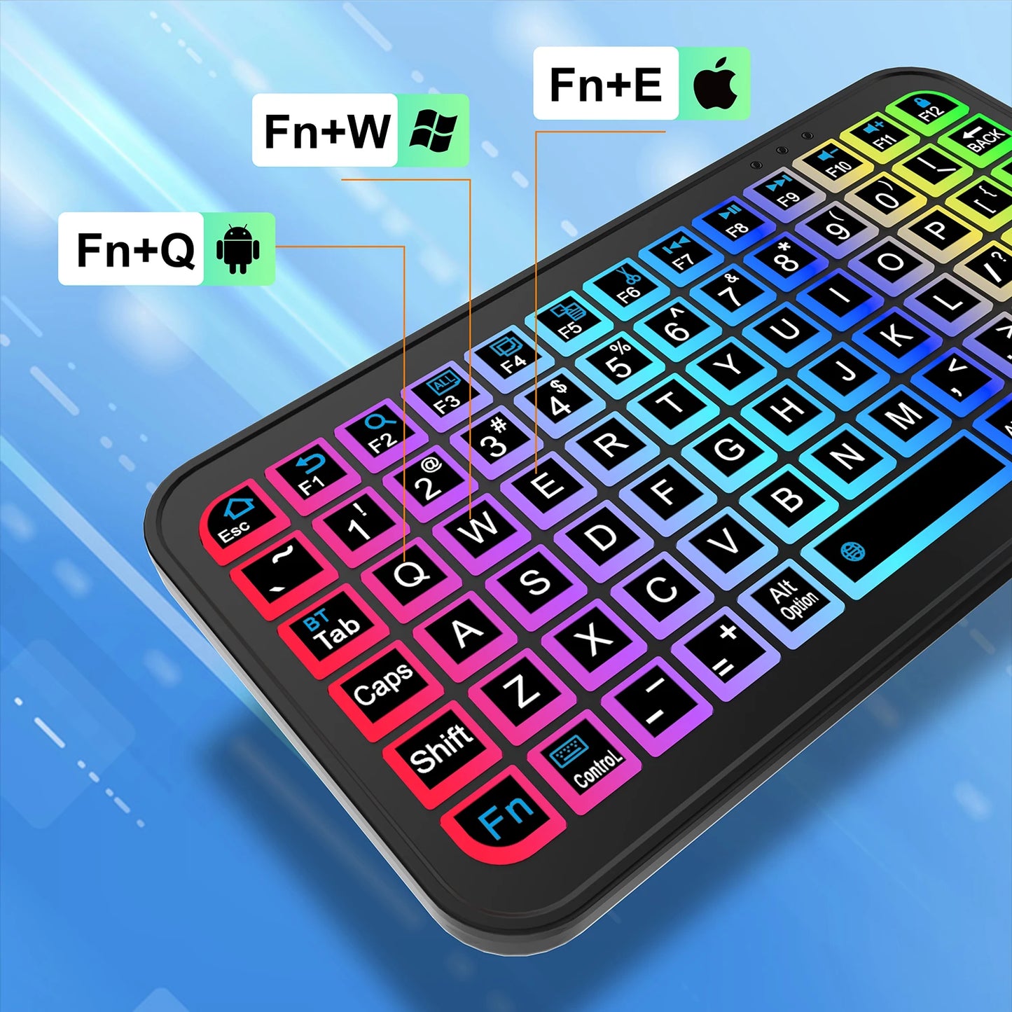 Bluetooth 5.2 Keyboard Ultra-thin Keyboard Wireless Keyboard Silicone Mute Keyboard Mini Keyboard For Windows Android IOS