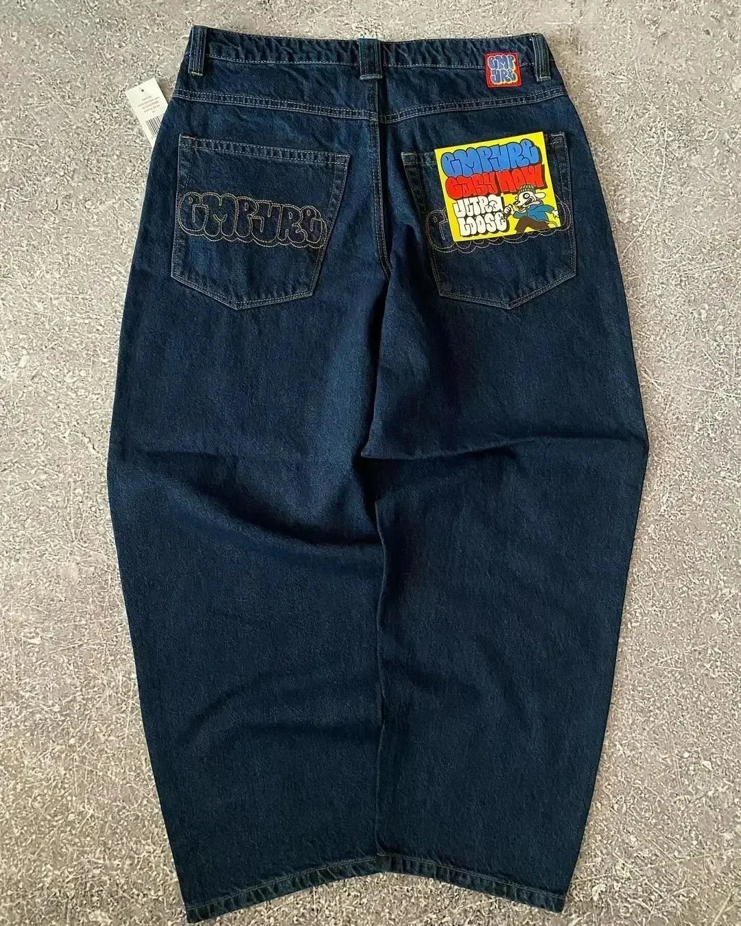 Y2k 2000s Clothes Baggy Jeans For Men And Women Clothing Harajuku Fashion Retro Hip Hop Embroidery Trousers Woman Streetwear