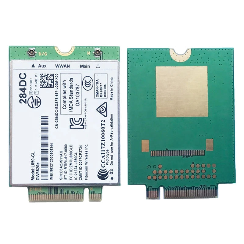 DW5820E L850-GL LTE 4G Card Module 0284DC 284DC for Dell Laptop 3500 5400