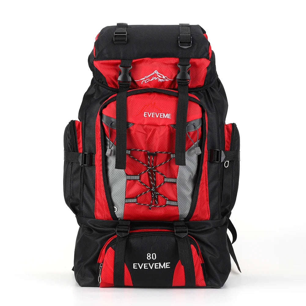 80L wasserdichter Wanderrucksack, Campingrucksack, Trekkingrucksack, großer Reiserucksack für Herren, Outdoor-Sport- und Bergsteigerrucksack