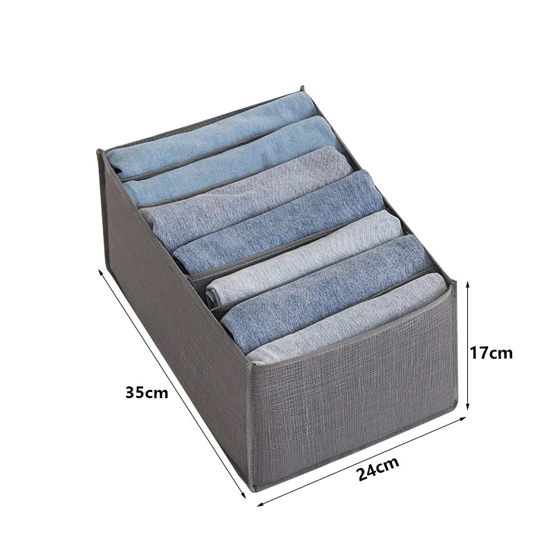 Closets Clothes Organizer Pants Jeans Storage Box Cabinet Organizer Drawers Underwear Socks T-Shirt Wardrobe Storage Organizers