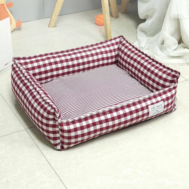 Bed For Dog Cats Puppy House Kennel For Indoor Dogs Small Medium Cat Pet Sofa Sleeping Bed Furniture Pet Supplies Accessories