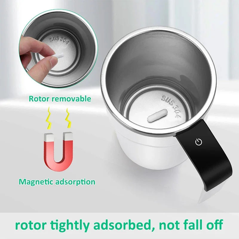 380ml electric mixing cup rechargeable 304 stainless steel mixer smart pour-over coffee machine portable blender