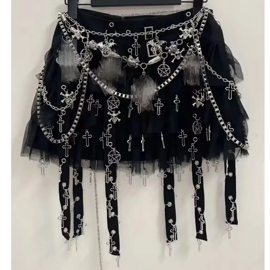 Gothic Short skirts harajuku Short skirts gothic clothes y2k clothes y2k fashion
