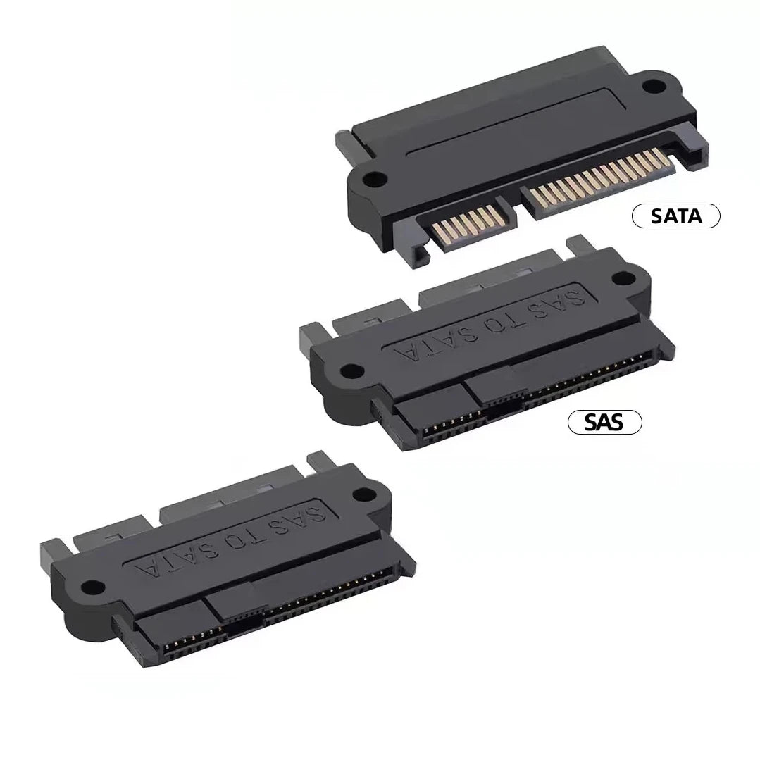 SAS SFF-8482 22Pin to SATA 7-Pin + 15-Pin Converter Adapter Card for SATA-Compatible SAS Hard Disk Drive Motherboard