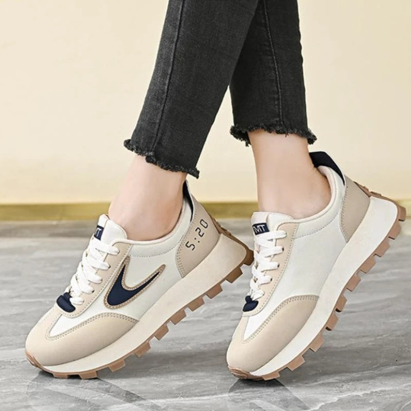 Women Sneakers New Spring Autumn Brand Luxury Vulcanize Shoes Casual Footwear Zapatillas Mujer Light Flat Breathable Shoes