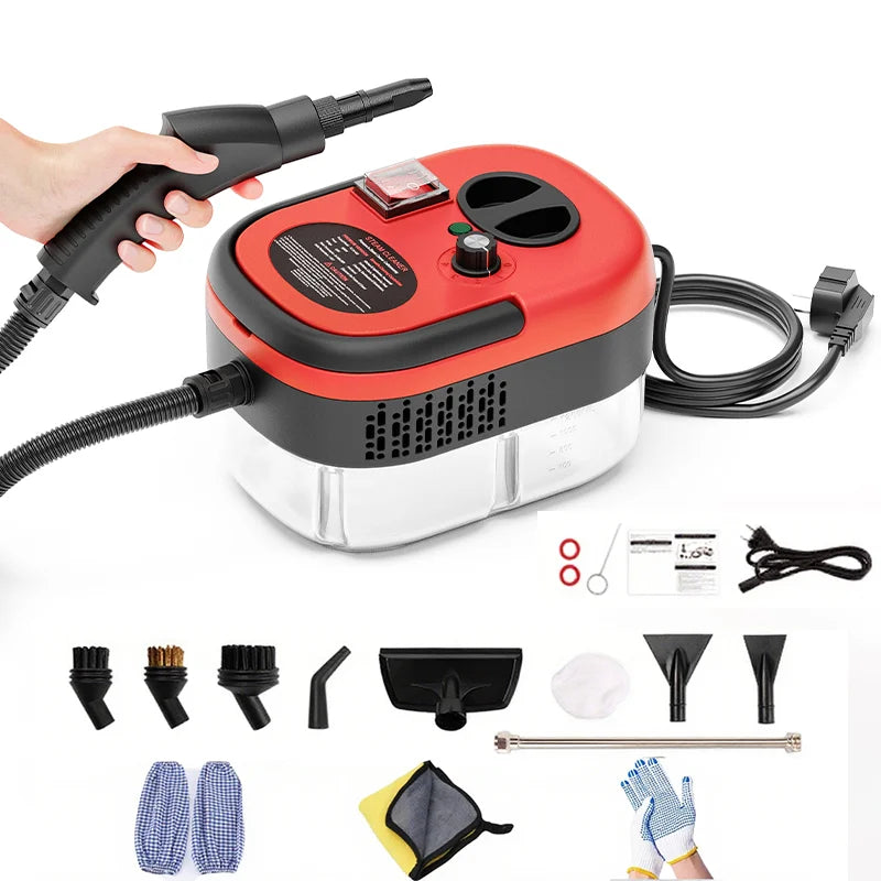 Kitchen Glass Steam Cleaner, Grease Remover, High-Temperature Carpet Sanitizer, Bathroom Bathtub Cleaner Household cleaning tools suitable for disinfecting and cleaning range hoods, air conditioners, and home appliances