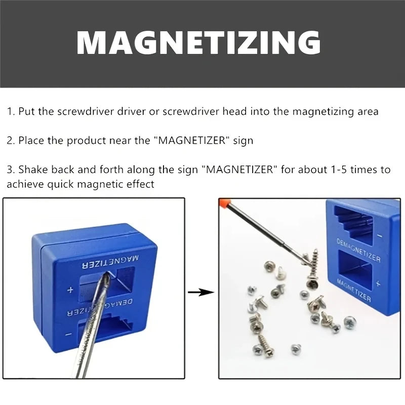 Screwdriver Magnetizer High Quality Magnetic Demagnetizer Tool Blue Screwdriver Magnetic Screwdriver Tool Screwdriver