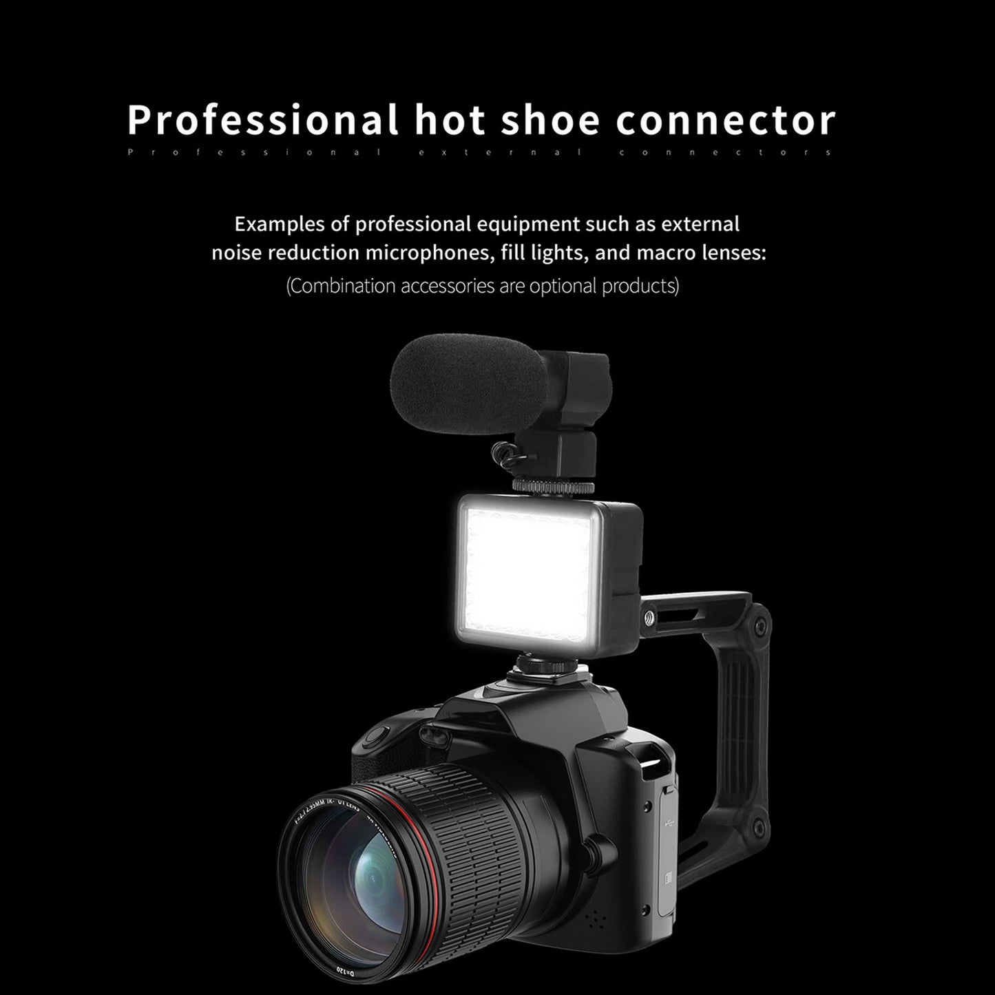Travel Digital Camera 3 Inch Digital Camera 4K 64MP Color Display 16X Digital Zoom HD Digital Camera for Photography Video