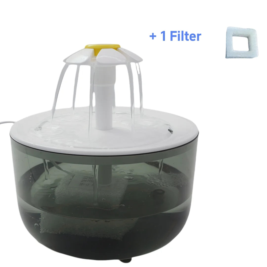 Cat Water Fountain Auto Filter Transparent Cat Drinker USB Electric Mute Recirculate Filtering Drinker for Cats Water Dispenser