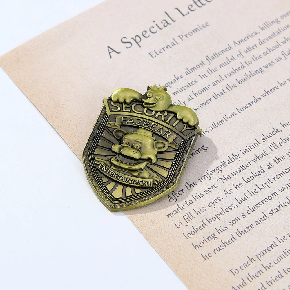 Game Peripherals Five Night At Freddy Brooch Metal Backpack Hat Badge Lapel Pin Fashionable Clothing Accessories Gift For Friend