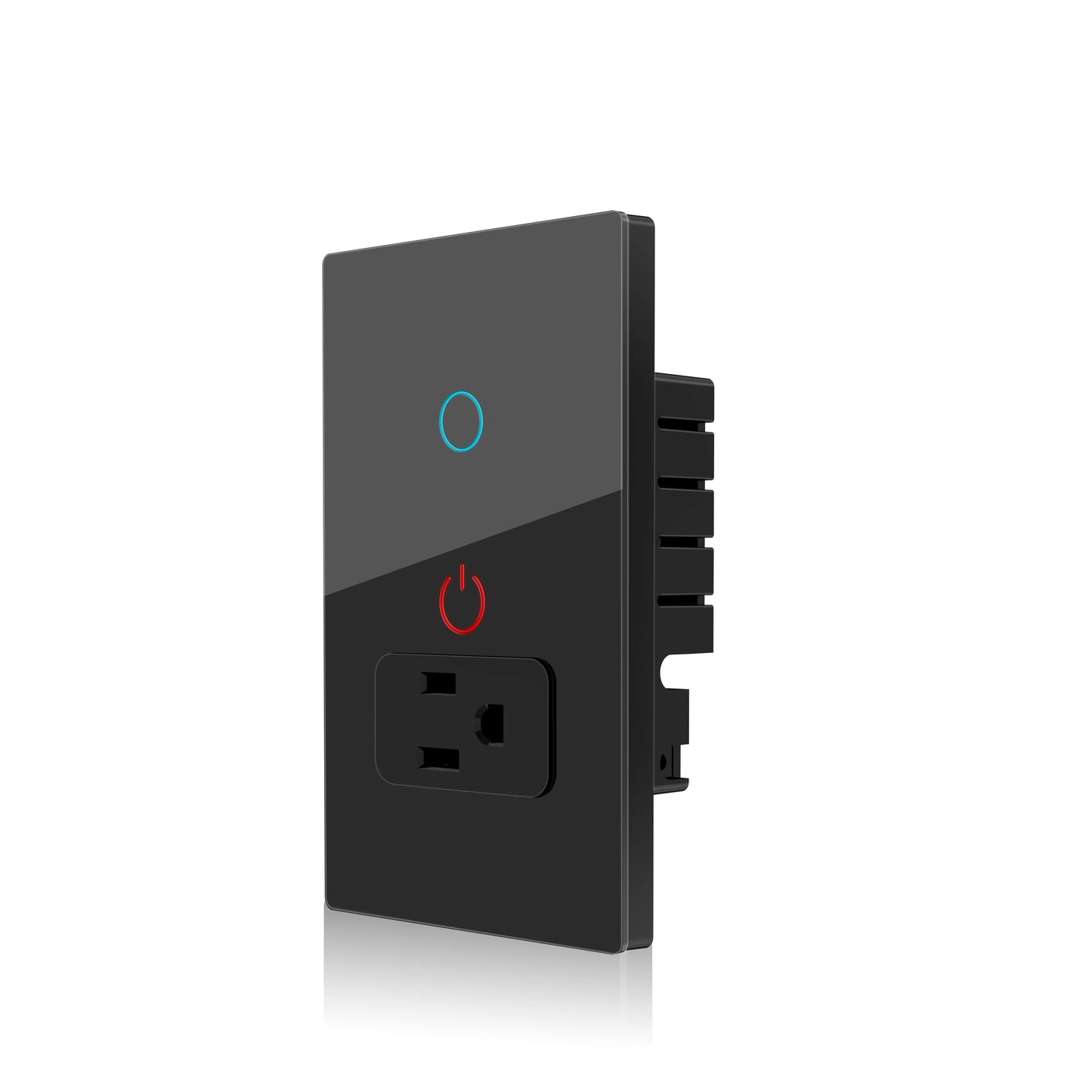 Melery Wifi Smart Tuya Light Switch Stairs Mexico US Wall Socket Plug Outlet Intelligent Glass Panel Remote Alexa Google Home