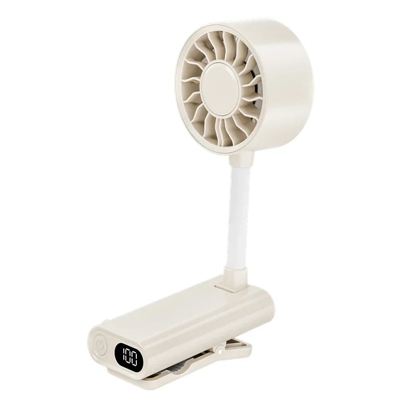 Lenovo Desktop Clip Fan with Long Battery Life Outdoor Hose Clip Mini USB-Charging Fan for Multiple Scenarios