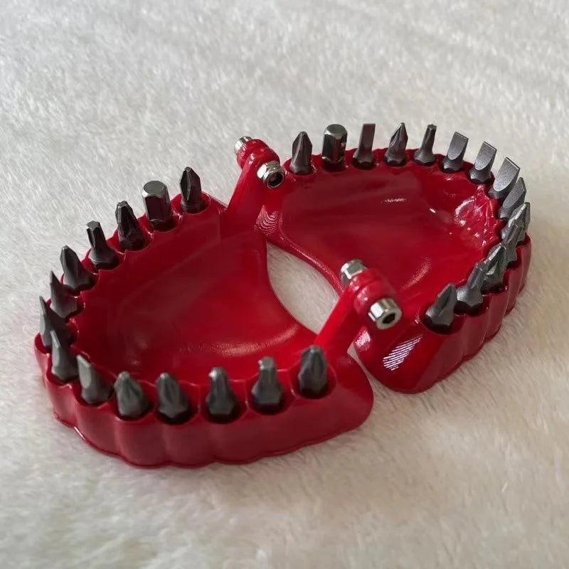 Creative Tooth-shaped Screwdriver Drill Bit Powerful Impact-resistant Professional Screwdriver Head Sets Household Hand Tools