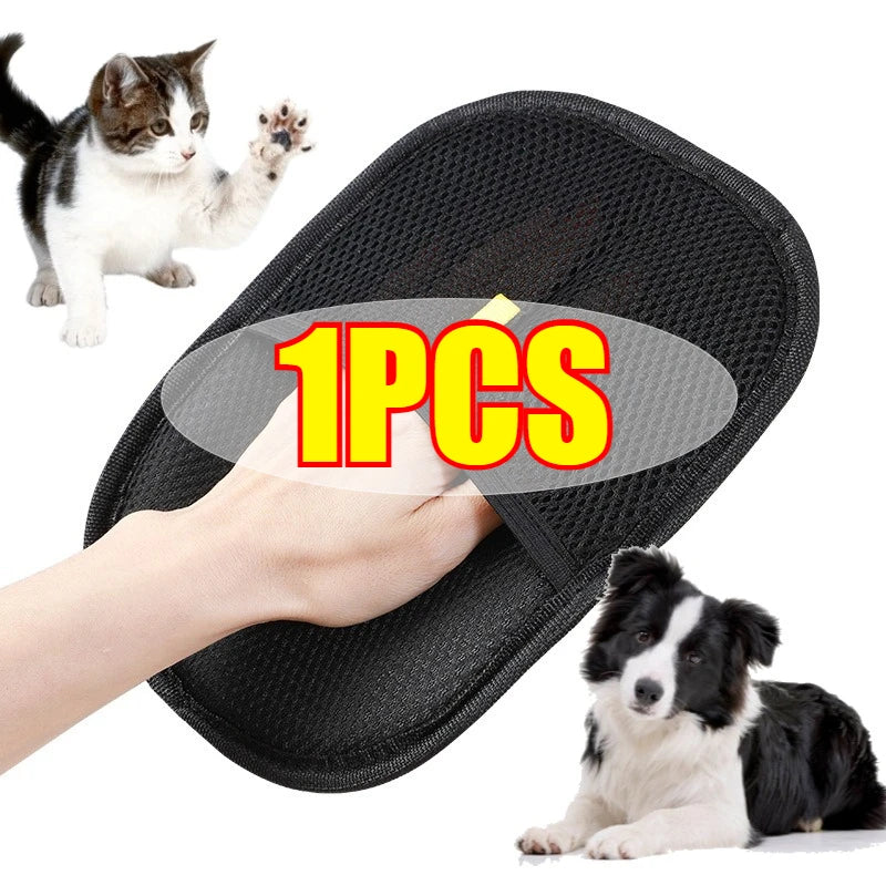 Pet Hair Removal Tool Reusable Static Removal Gloves, Double-Sided Grooming Gloves for Pets, Removes Pet Fur Hair for Carpets