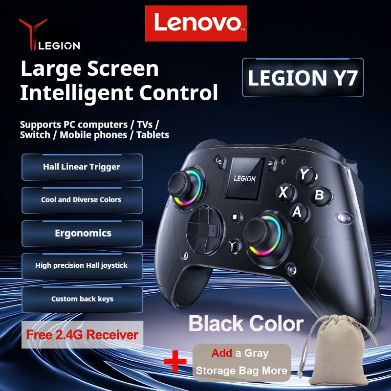 Lenovo Y7 LEGION Controllers for Switch 2 Lite Wireless Remote Gamepad For Joystick Controllers For Switch Screen Menu Display