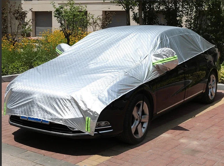 Car Cover Against Hail Outdoor Full Cover Rain Sun UV Protection Universal Cotton Suitable For Various Adverse Weather Condition