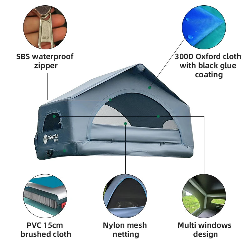 Tent Glamping Tent Portable Glamping Outdoor Tents Rooftop 4x4 Camping Suv Car Portable Inflatable Roof Top
