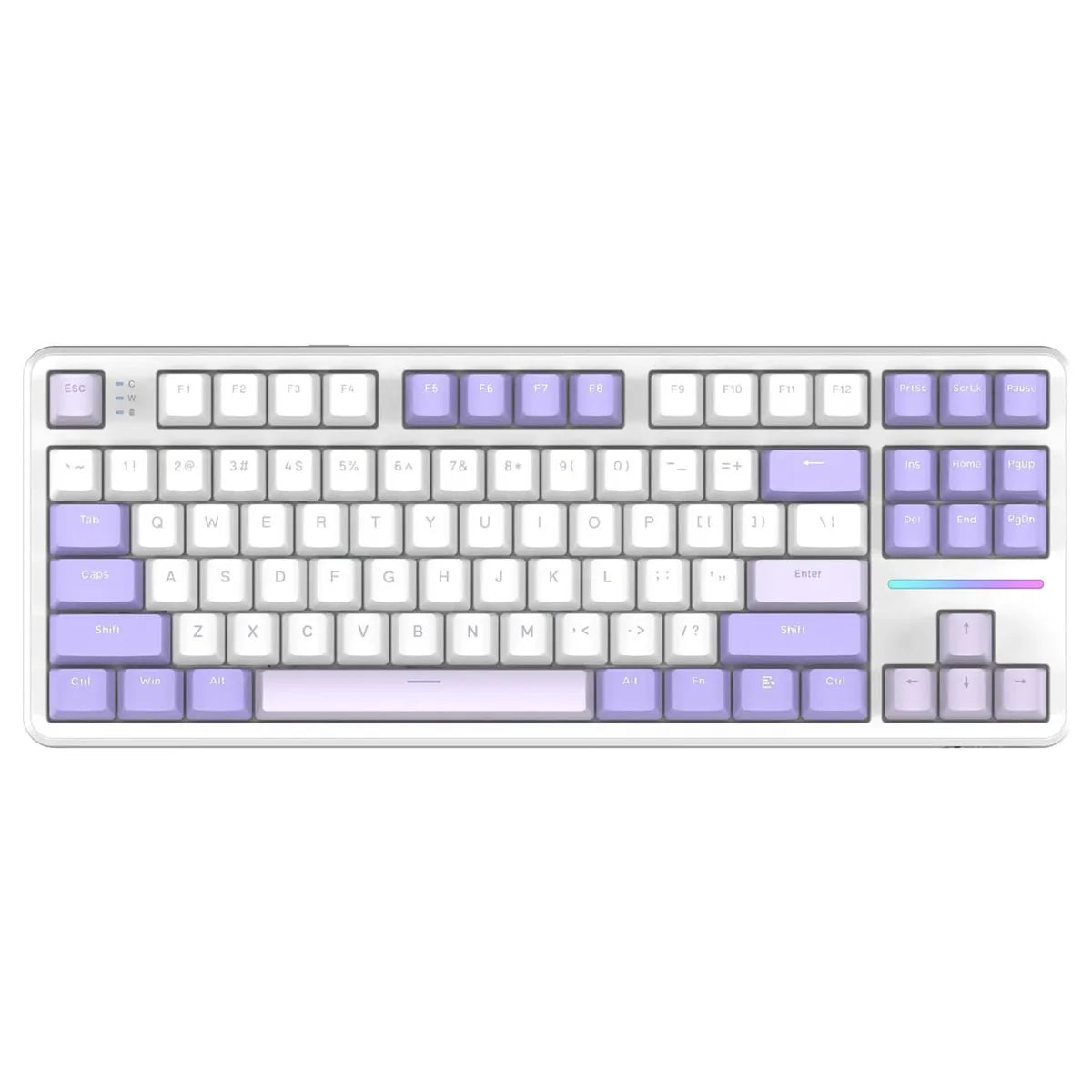 Attack Shark X87 Wireless Mechanical Keyboard, Hot Swappable Gasket Gaming Keyboard RGB Backlit Gaming Keyboard,BT/2.4GHz/USB-C