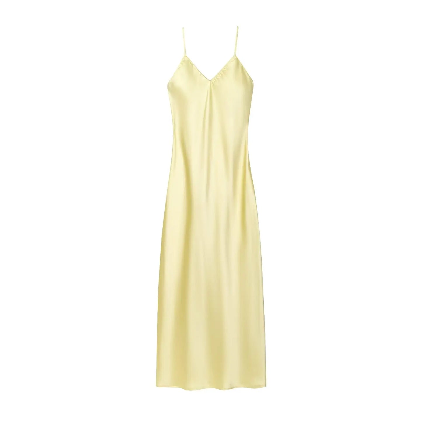 KONDALA Fall Women Sexy Stain Long Dress Thin Strap Backless Slim Long Dress New 2025 Fashion Summer Party Long Slim Dress