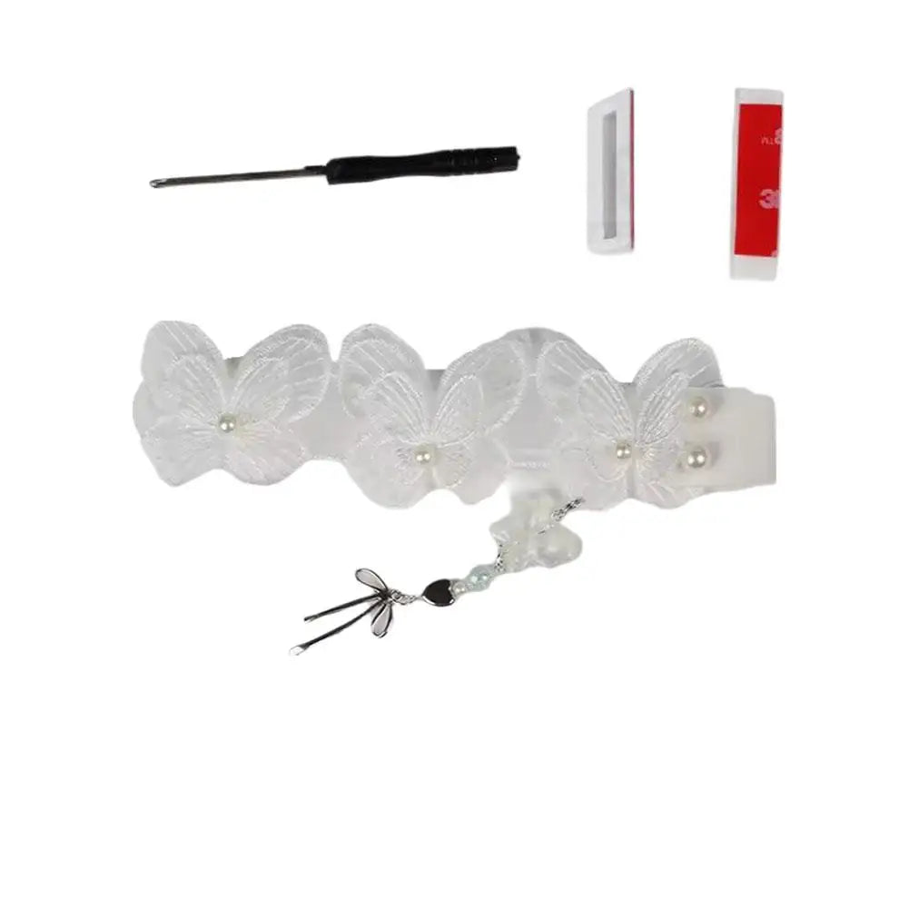 Lace Keyboard Ribbon with Snap-on Keyboard Hand-Decorated Keyboard Accessories for wootingATKDIY Protect Keyboard Decoration