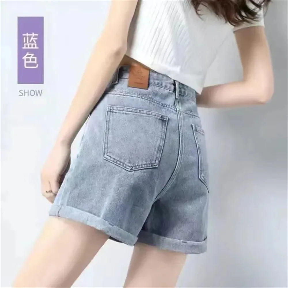 White Jeans Women's Loose Casual Harem Pants Spring Summer Korean Ankle-Length Denim Pants Lady Cowboy Trousers Khaki Black