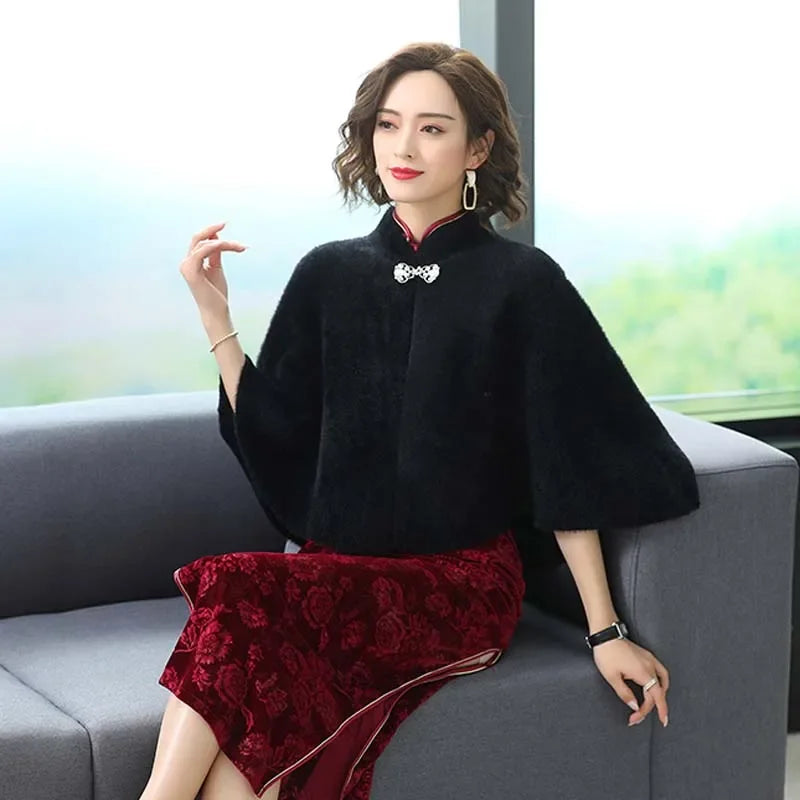 Faux Fur Party Wrap Winter Warm Wedding Bolero High Quality Wedding Coat Bridal Shawl Party Cape Wholesale Customized