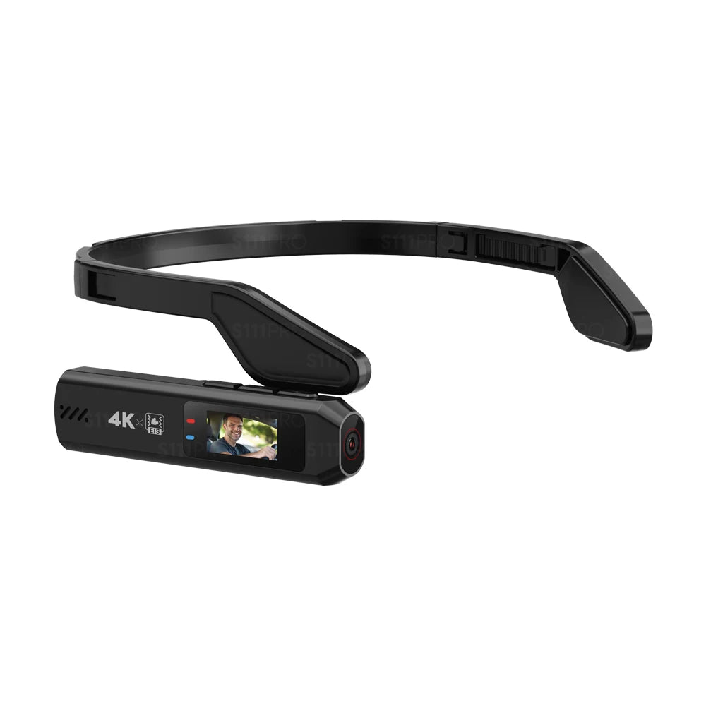 Head Mounted Action Camera 4K 30FPS 130° Wide Angle Lens Video Camera Wearable Video Camera APP Wireless Remote Control