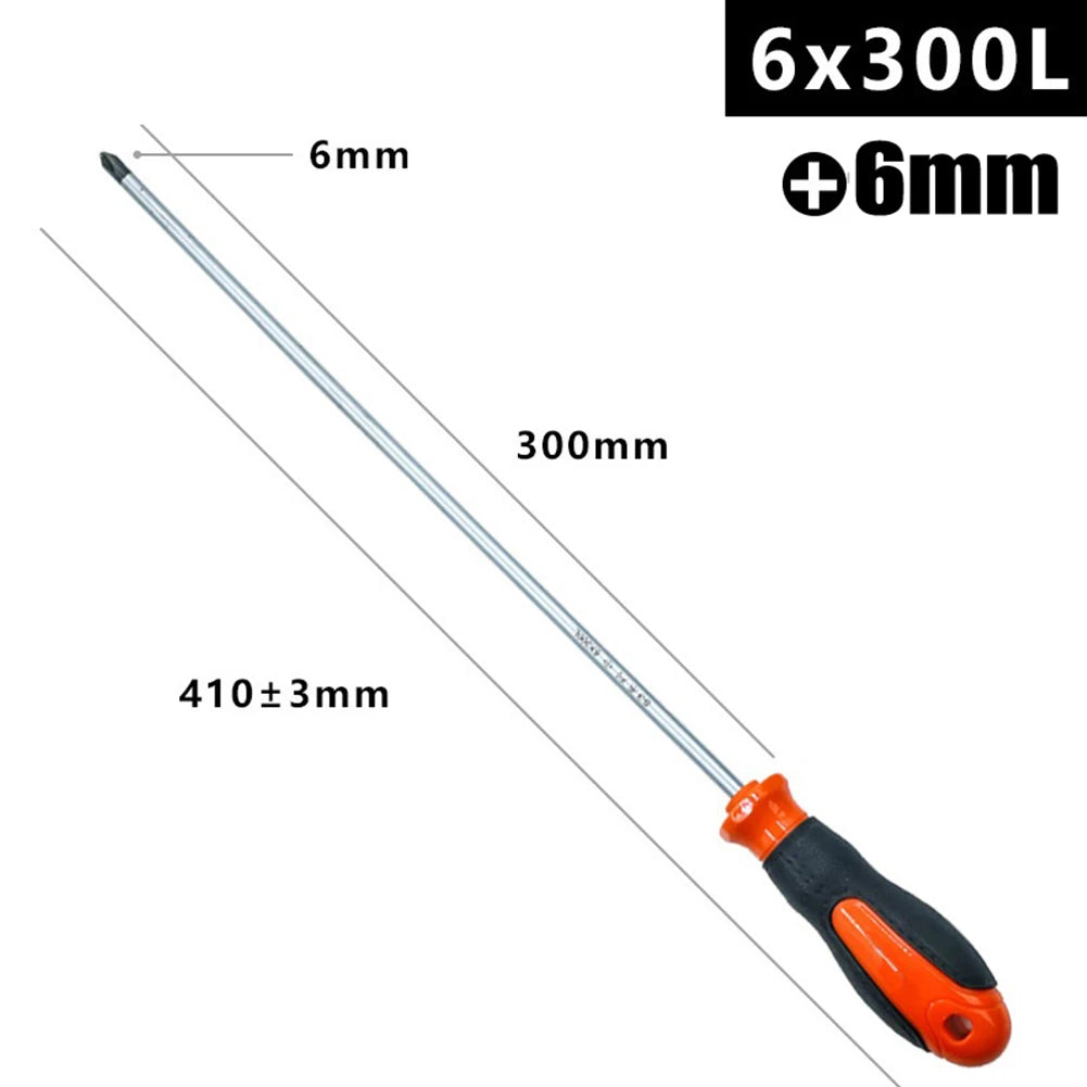 12Inch Long Slotted Cross Screwdriver Screwdriver With Rubber Handle Herramientas Ferramentas Multimeter Multitool Detector