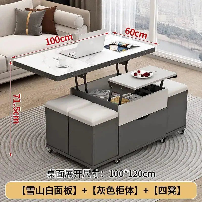 Design Black Dining Table Multifunction Storage Legs Luxury Dining Table Living Room Vase Mesa Plegable Portatil Furnitures