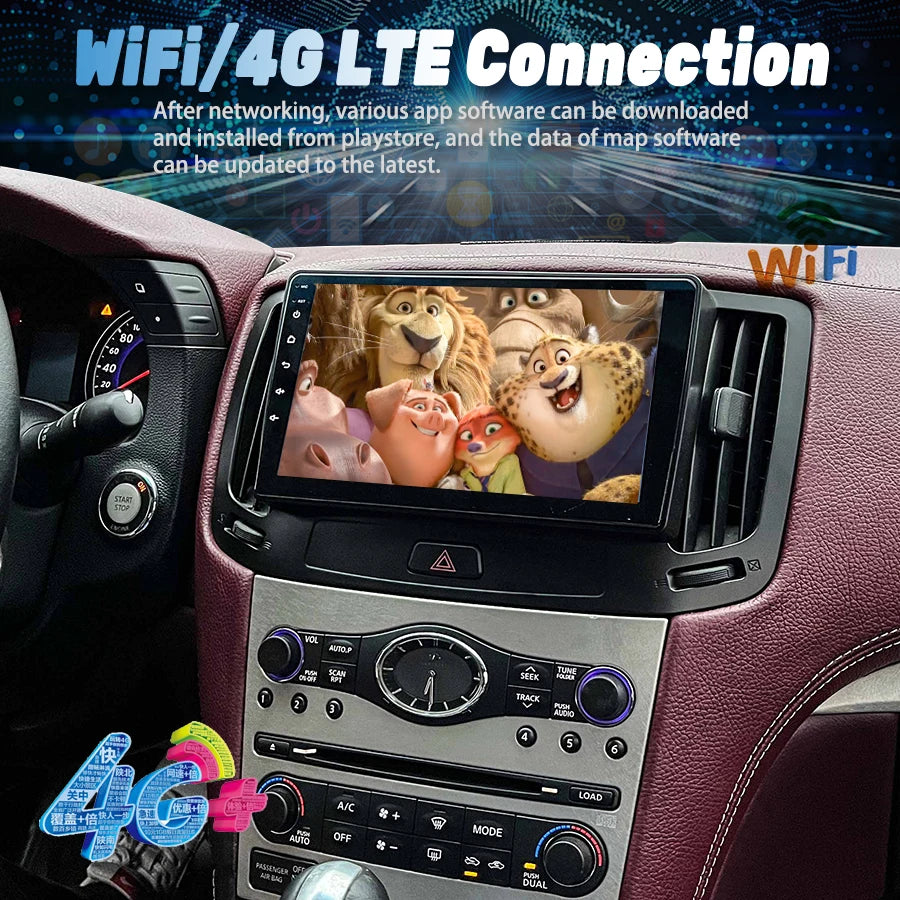 Yes Car Radio 9‘’ For Infiniti G25 G35 G37 2004-2013 Android 15 GPS Navigation Auto Stereo Multimedia Player Head Unit CarPlay
